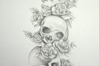 Tag Skull And Rose Sleeve Tattoo Designs Best Tattoo Design inside proportions 900 X 1145