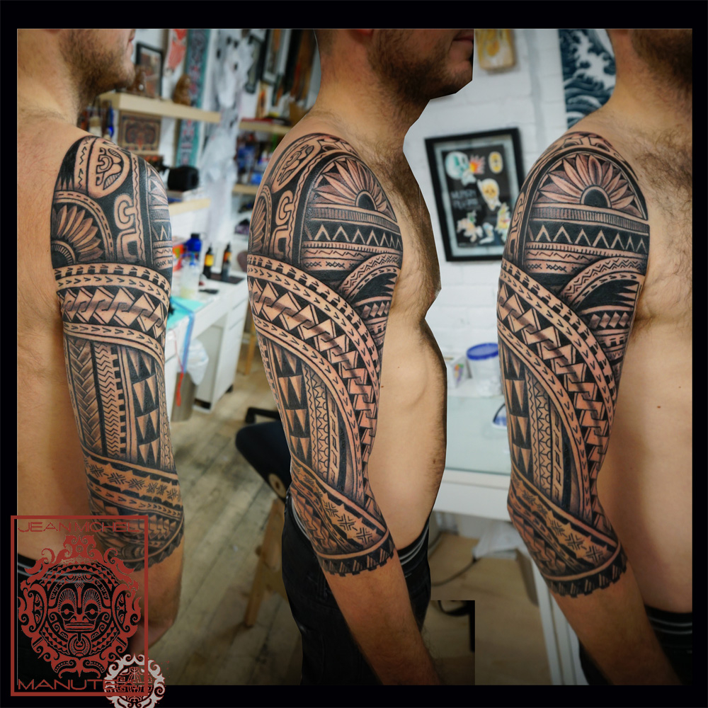 Tatouage Polynesien Polynesian Tattoo Polynesian Tribal Tattoo Sleeve with regard to dimensions 1000 X 1000