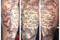 Tattoo From Today Dove And Script To Start Off A Religious with size 1334 X 1334