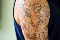 Tattoo Half Sleeve St Michael Arch Angel Tattoo Angel Tatoo within sizing 3456 X 4925