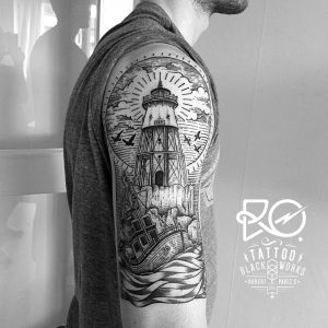 Tattoo Line Dot Work Sweden 2014 Robert Pavez Rotattoo with regard to sizing 1280 X 1280