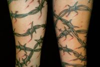 Tattoo Portfolio Black Grey And Red Barbed Wire Sleeve Barbed Wire in dimensions 1491 X 1600