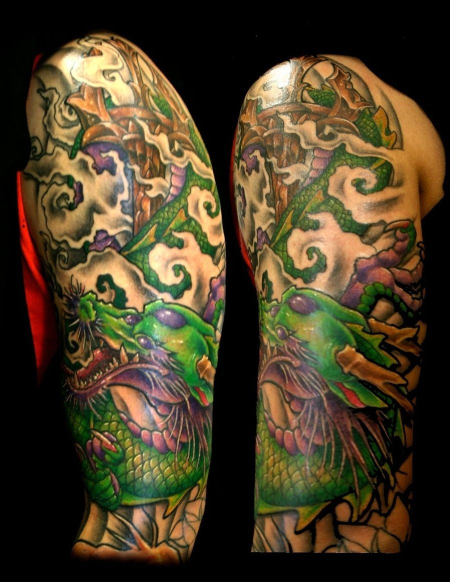 Tattoo Sleeve Chinese Dragon Tattoo Sleeve Designs Best Tattoo intended for dimensions 900 X 1164