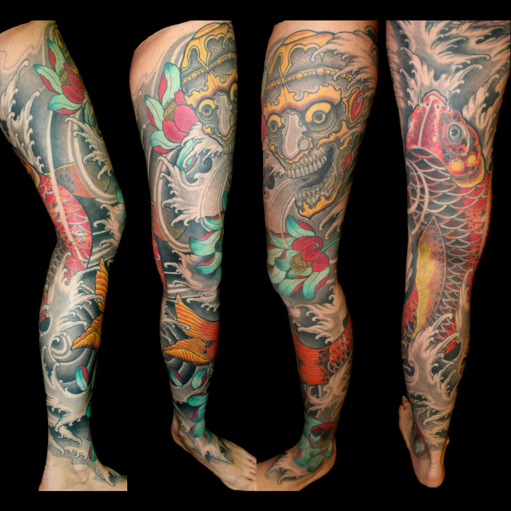 Tattoo Sleeve Oni Tikki Koi Asia 1 Art Of Paint with measurements 1024 X 1024