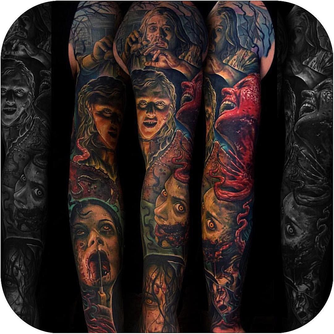 Tattoodo Op Instagram Evil Dead Sleeve Made Corpsepainter in measurements 1080 X 1080