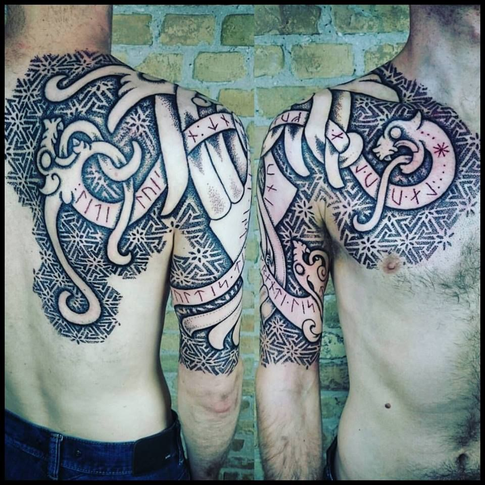 Tattoos Celtic Norse Epic Work Sean Parry Proper intended for sizing 960 X 960