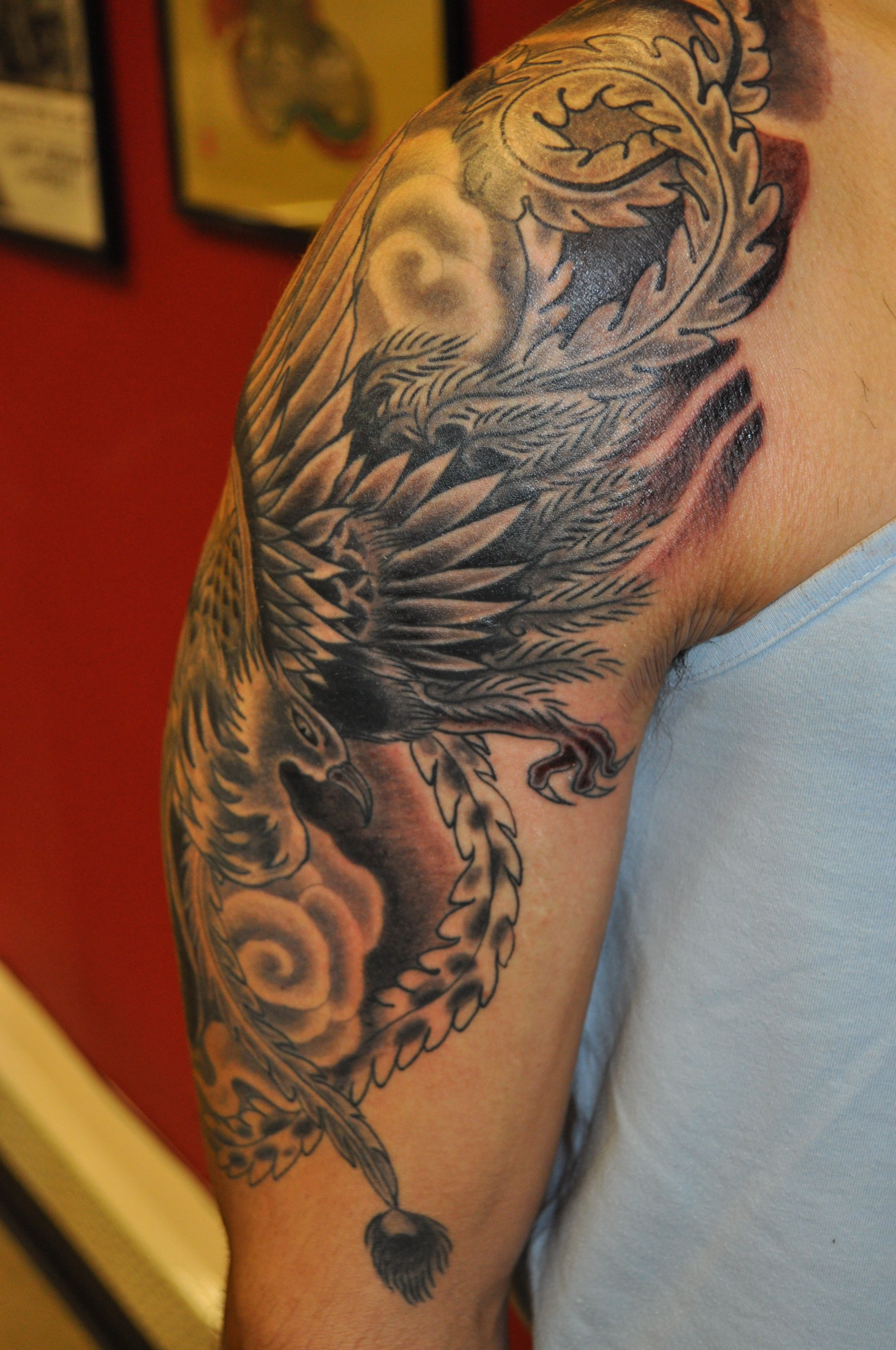 Tattoos Free Download Phoenix Bird Sleeve Warren At in size 2136 X 3216