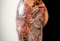Tattoos Halfsleeve Tattoo Black And Gray Tattoo St Michael Arch with measurements 3456 X 5184