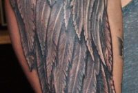 Tattoos Of Wings Full Arm Tattoo Grey Ink Angel Wings Tattoo On with regard to proportions 683 X 1600