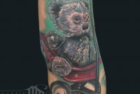 Teddy Bear On Radio Flyer Tattoo On Sleeve regarding size 2047 X 1907