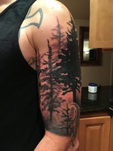 The Benson Journey Half Sleeve Tree Tattoo intended for measurements 1200 X 1600