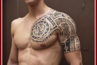 The Best Tribal Sleeve Tattoo Image For Site Com Ideas Men Half in size 1105 X 900