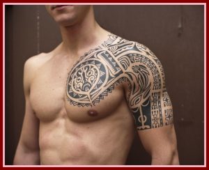 The Best Tribal Sleeve Tattoo Image For Site Com Ideas Men Half in size 1105 X 900