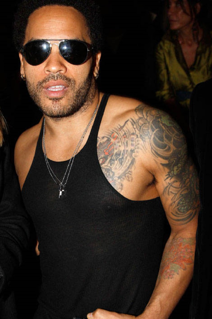 The Tattoo Lenny Kravitz Is Perhaps Best Known For Is The Japanese intended for dimensions 736 X 1104