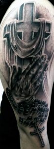 Top 60 Best Cross Tattoos For Men Photo Ideas And Designs throughout size 599 X 1635