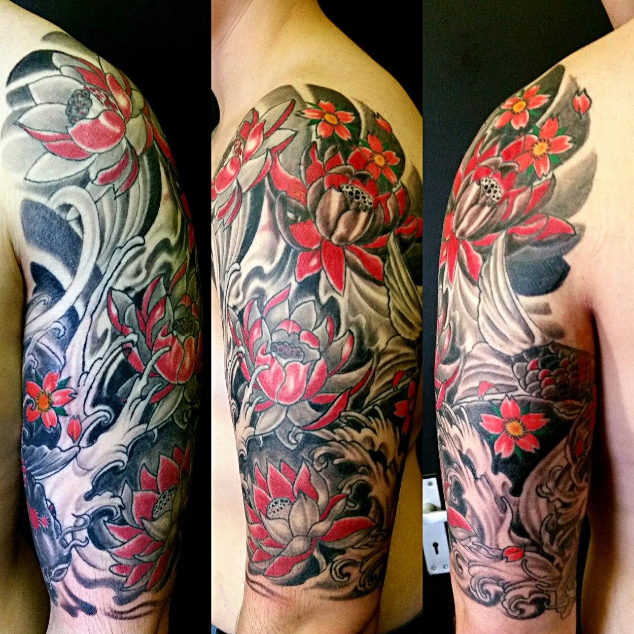 Top Arm Part Of Irezumi Traditional Japanese Half Sleeve Freehand with proportions 1250 X 1250