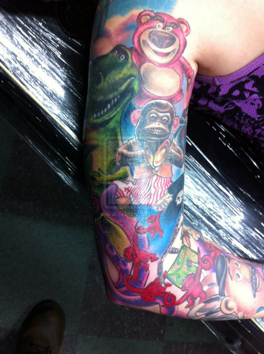 Toy Story Tattoos Toy Story Sleeve Dv8nathan On Deviantart with regard to proportions 900 X 1205