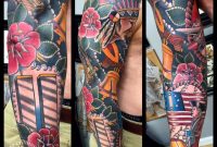 Traditional American History Sleeve Tattoo Myke Chambers intended for dimensions 960 X 960