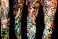 Traditional Women With Flying Bird And Anchor Tattoo On Full Sleeve regarding proportions 893 X 960