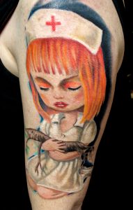 Tree Nurse Tattoo 6 Hours Arm Mark Ryden Wwwalteredrealitytattoo within proportions 1911 X 3000