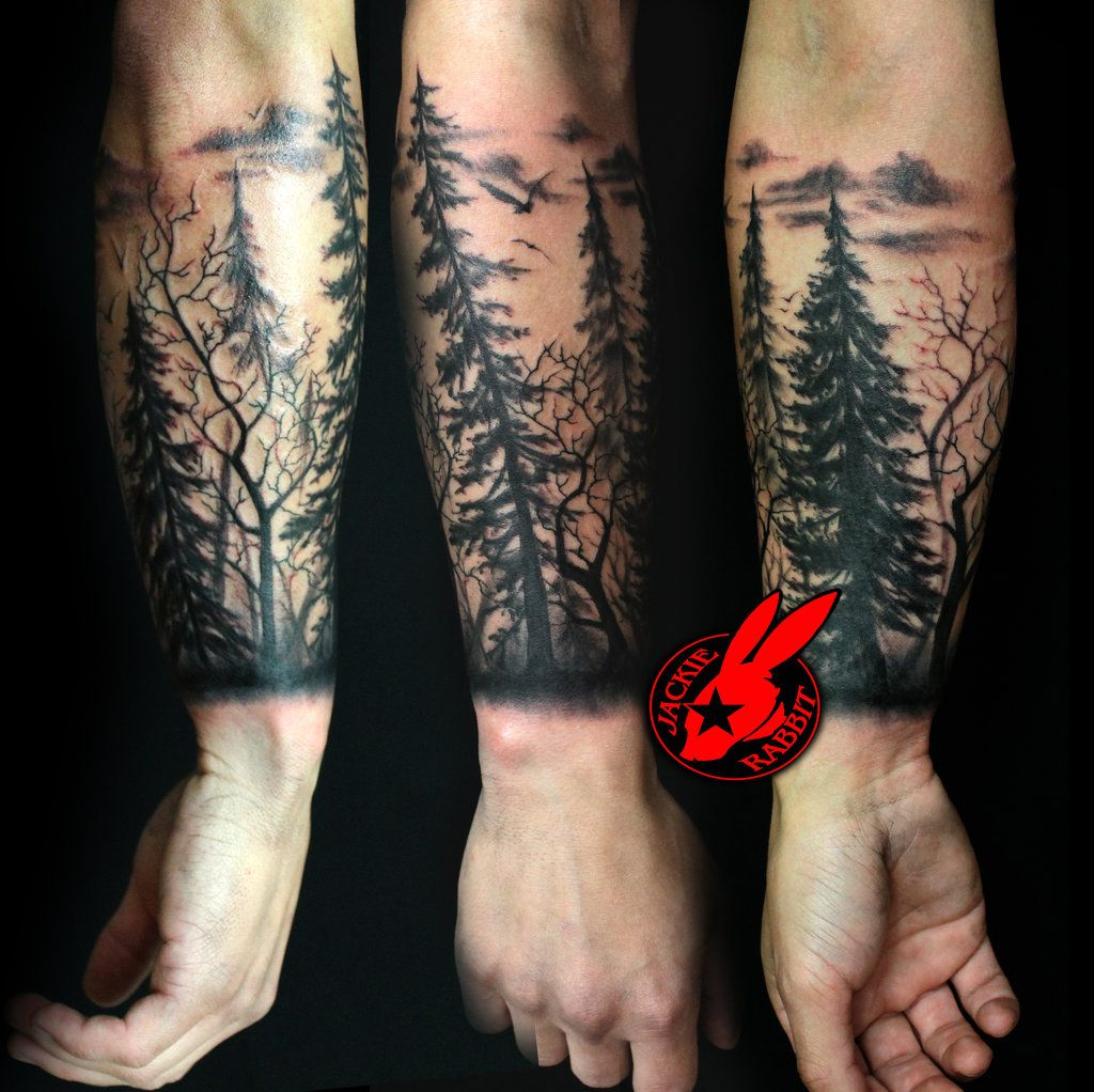 Tree Sihlouette Arm Tattoo Jackie Rabbit Jackierabbit12 throughout proportions 1024 X 1022