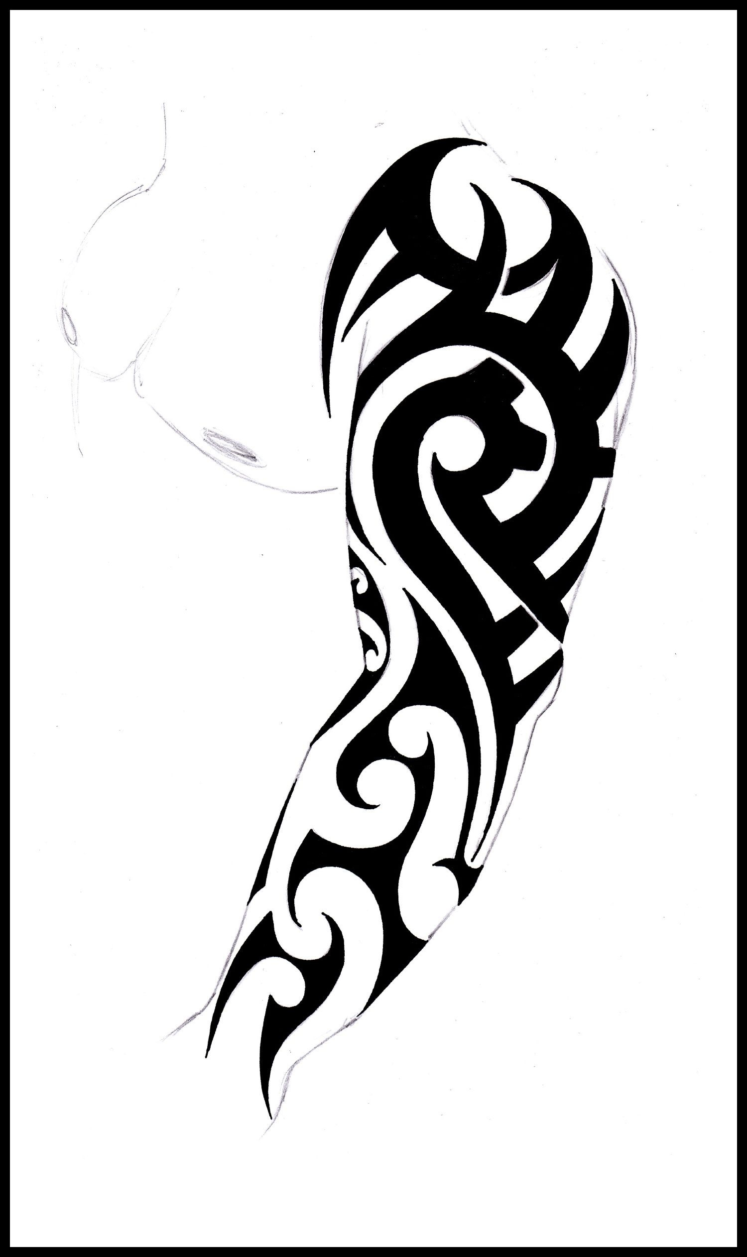 Tribal Sleeve Tattoo Stencil Tribal Full Sleeve Design Tribal T pertaining to size 1500 X 2524