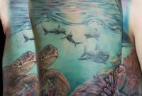 Underwater Scene Realism Tattoo Sleeve With Turtle Maija At regarding dimensions 1205 X 1807