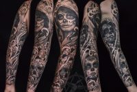 Unique Full Sleeve Sugar Skull Tattoo Jake Bertelsen Tattoonow inside sizing 1026 X 800