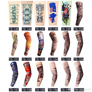 Unisex Elastic Nylon Temporary Fake Tattoo Sleeves Women Men Outdoor regarding measurements 1000 X 1000