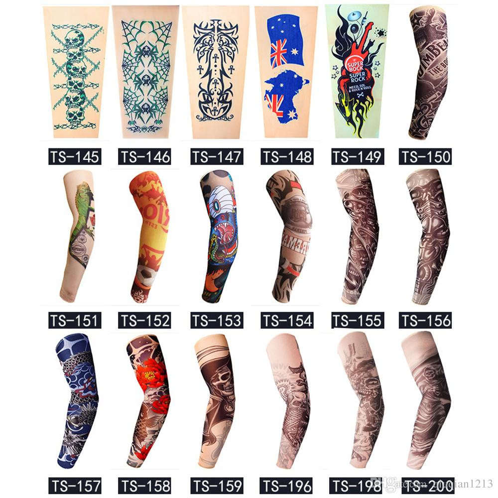 Unisex Elastic Nylon Temporary Fake Tattoo Sleeves Women Men Outdoor regarding measurements 1000 X 1000