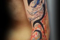 Water And Fire Full Sleeve Tattoo Gvtattoos On Deviantart inside dimensions 576 X 1384