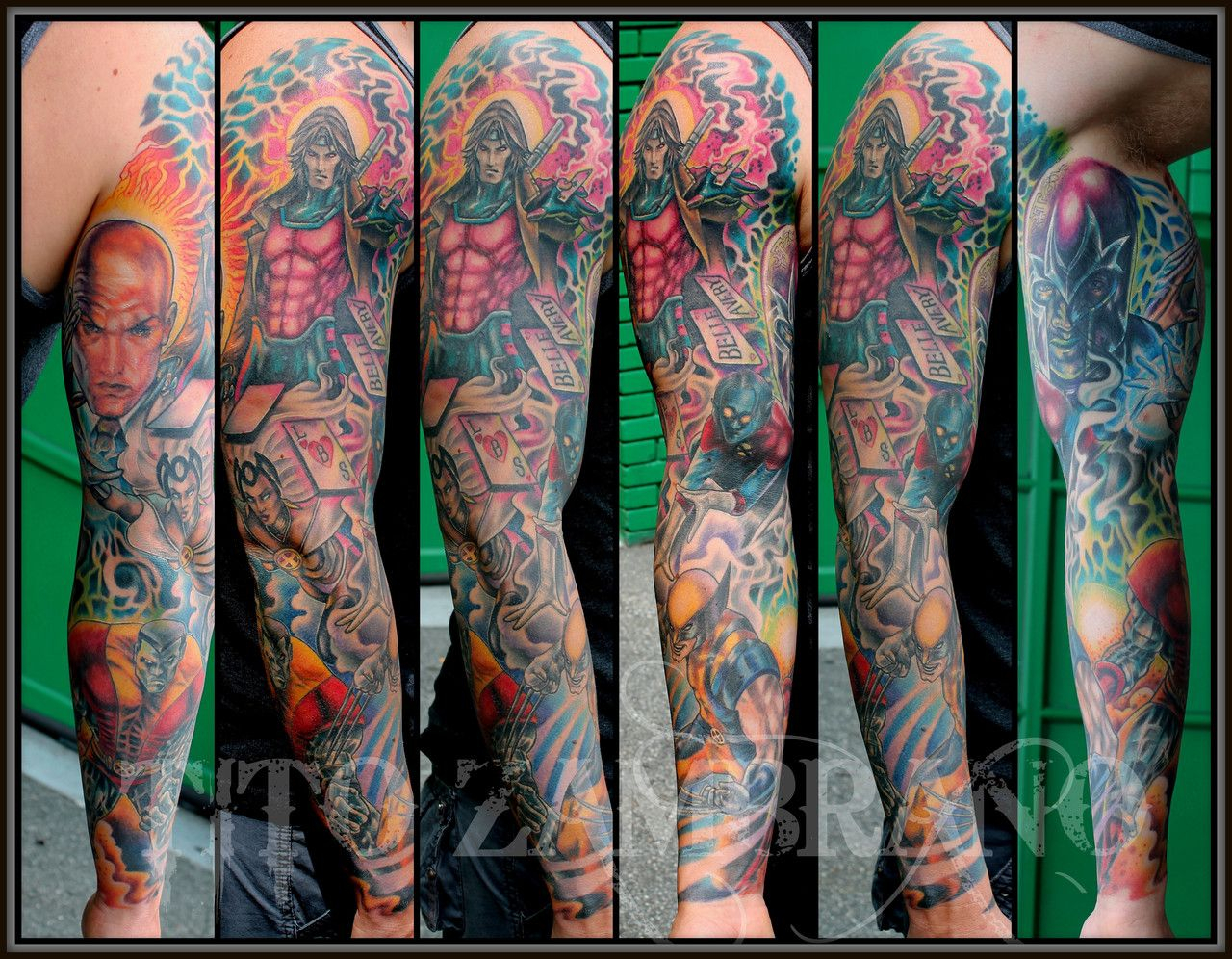 Wicked X Men Sleeve Done Tito Zambrano Hollywoods Twisted regarding size 1280 X 996