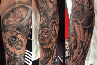 Wip Sleeve Time Flies Fernie Andrade Of Skin Design Tattoo In pertaining to measurements 2400 X 2400