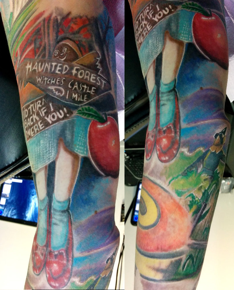 Wizard Of Oz Sleeve Inner Arm Work Catbones On Deviantart with regard to proportions 803 X 994