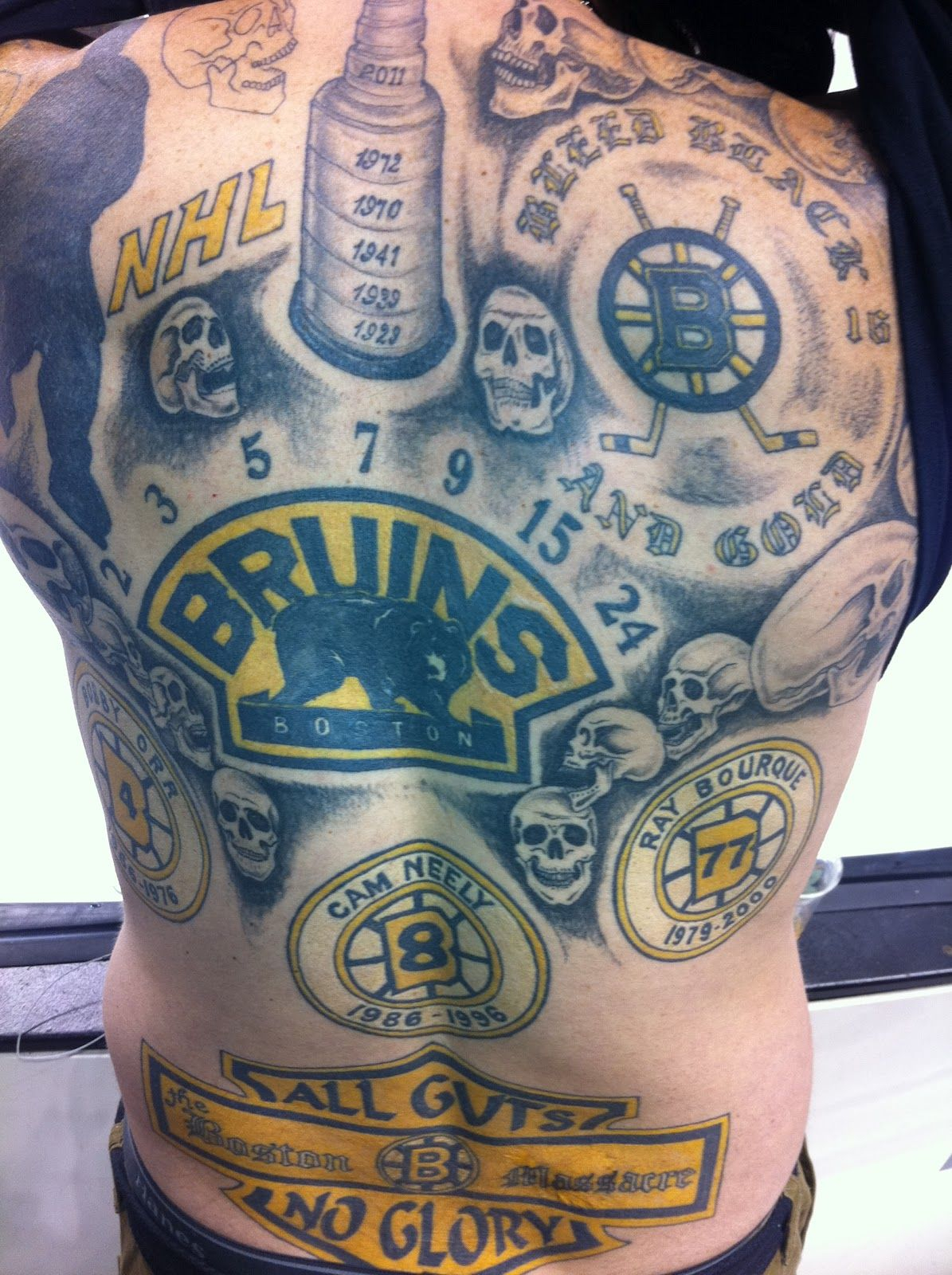 Wowthis Guy Is A Boston Fan Amazing Tattoo Boston Bruins in size 1195 X 1600