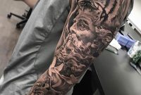 Zeus Sleeve With Animals Best Tattoo Design Ideas inside size 1000 X 1151