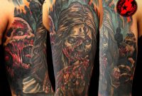 Zombie Sleeve Tattoo Jackie Rabbit Jackierabbit12 On Deviantart in dimensions 999 X 799