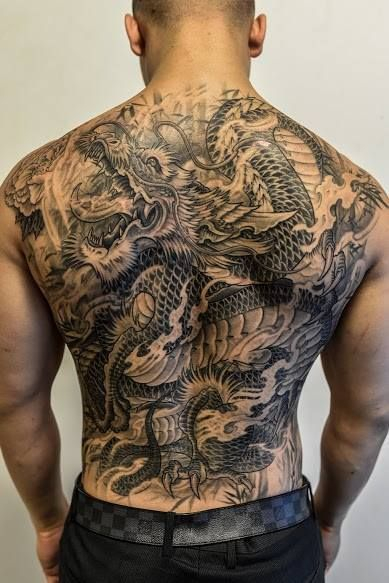 109 Best Back Tattoos For Men Improb intended for proportions 389 X 583