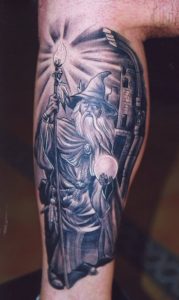 18 Wizard Tattoos On Leg for size 800 X 1338