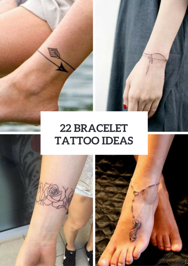22 Bracelet Tattoo Ideas For Women Styleoholic with regard to measurements 775 X 1096