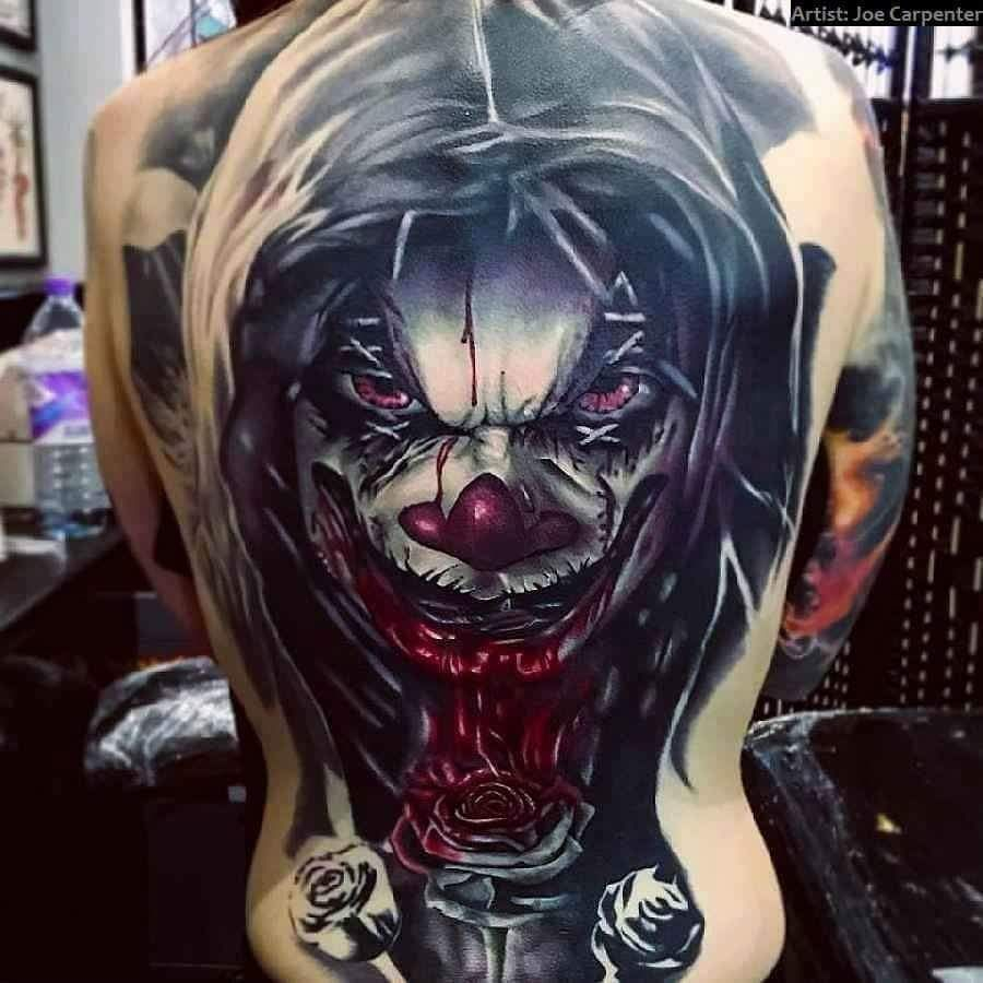 32 Creepy And Scary Tattoo Ideas That You Can Try Tattoos Clown in dimensions 900 X 900