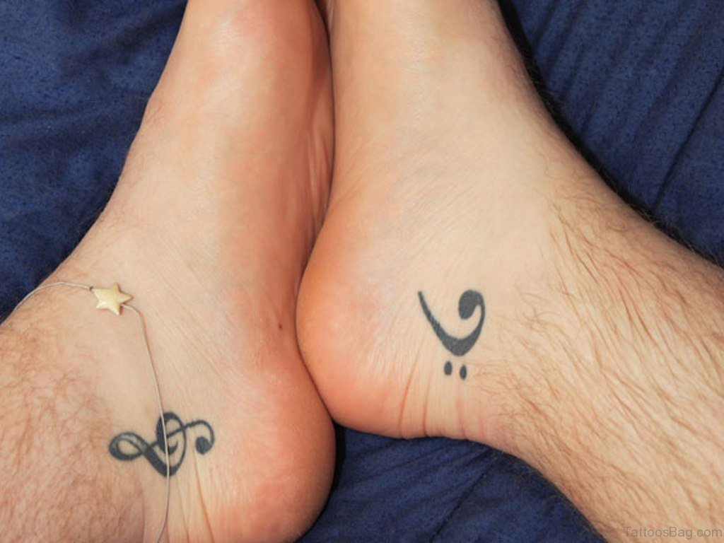 33 Cute Music Notes Tattoos On Ankle in measurements 1024 X 768