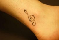 33 Cute Music Notes Tattoos On Ankle pertaining to dimensions 1024 X 768