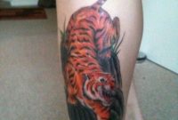 40 Clean Tiger Tattoos For Leg intended for measurements 768 X 1024