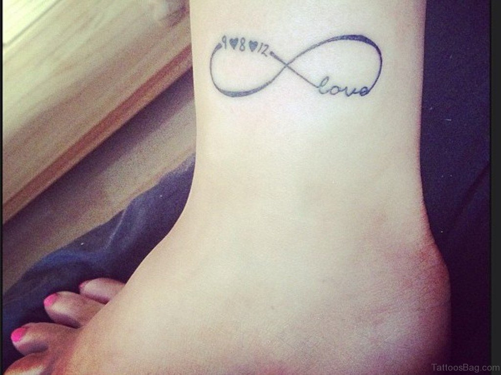 40 Sweet Infinity Tattoos On Ankle inside size 1024 X 768