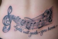 50 Awesome Music Tattoos On Back with regard to size 1024 X 768