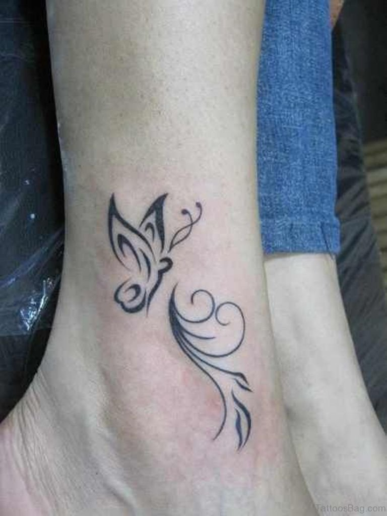 50 Fabulous Butterfly Tattoos On Ankle inside dimensions 768 X 1024