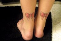 51 Glorious Bow Tattoos On Ankle throughout size 768 X 1024