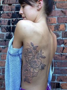 60 Attractive Rose Tattoos On Rib in size 768 X 1024