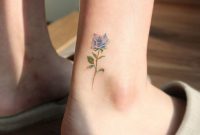 A Blue Rose Saegeem Tattoo Idea Ankle Tattoo Tattoos Animal regarding proportions 1022 X 1024